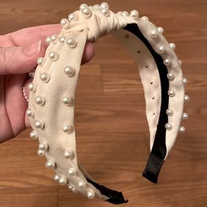 New Cream Pearl Headband